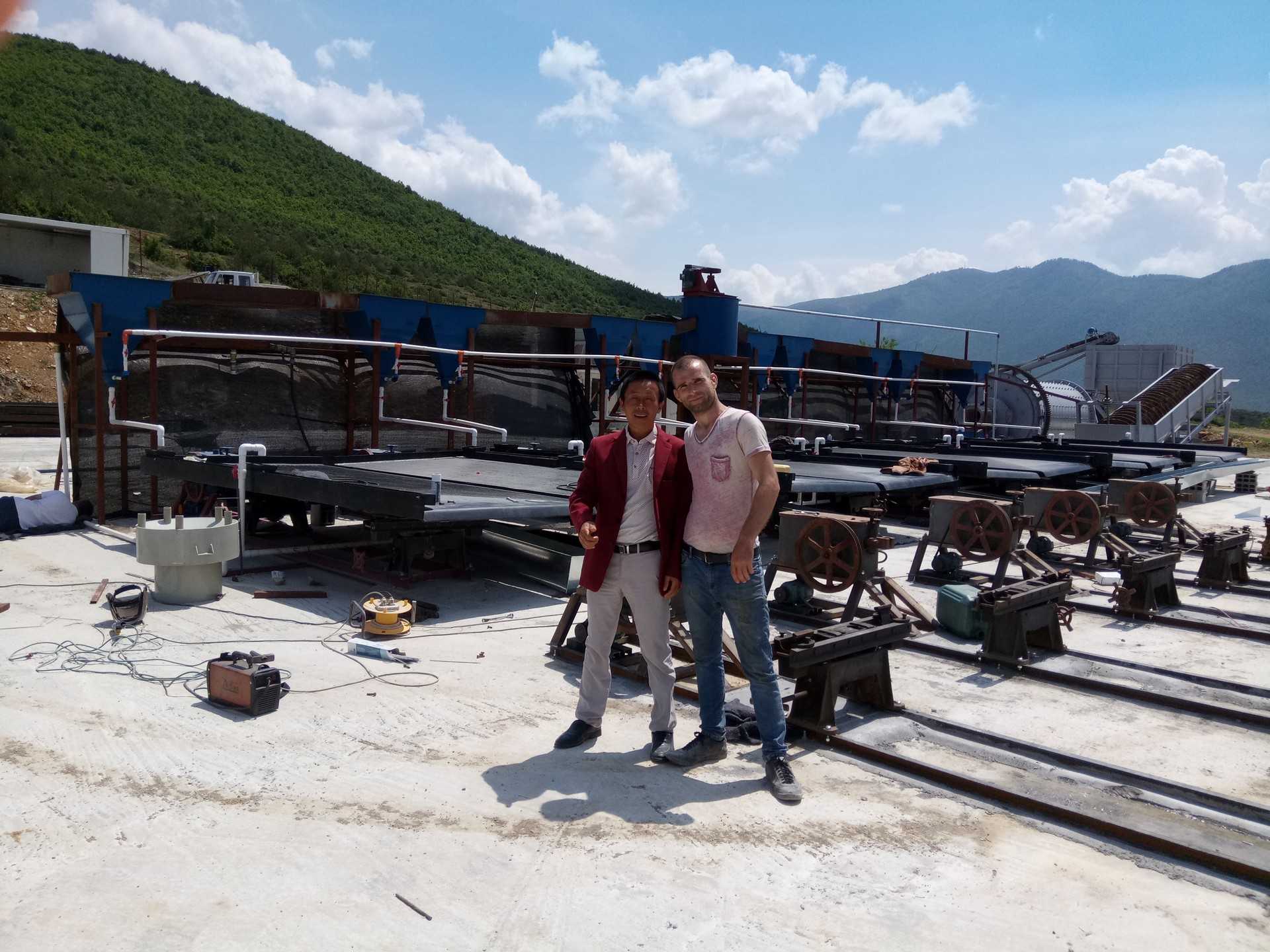 Albania chrome mine site owner with jxsc's engineer